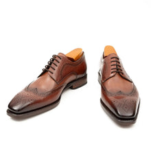 Load image into Gallery viewer, Goodyear welt derby shoes Brogue style Brown
