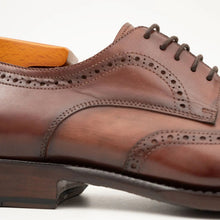 Load image into Gallery viewer, Goodyear welt derby shoes Brogue style Brown
