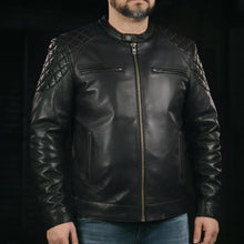 Load image into Gallery viewer, Grand Prix - Men's Leather Motorcycle Jacket
