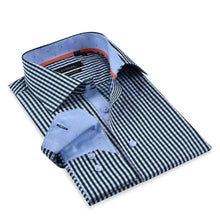 Load image into Gallery viewer, Green Signature Shirt //  - Contemporary Fit - contrast  trimming - final sale
