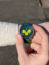 Load image into Gallery viewer, Green and Yellow Chronograph
