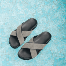 Load image into Gallery viewer, Men's Grigio Amalfi Crossover Sandal
