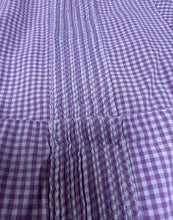 Load image into Gallery viewer, Guayabera - Purple Gingham
