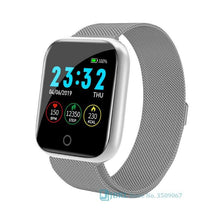 Load image into Gallery viewer, Luxury NEW Fashion Style Stainless Steel Smart Watch For Women and Men Electronics Sport Wrist Watch For Android IOS Square Smartwatch Smart
