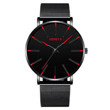 Load image into Gallery viewer, Minimalist Men's Fashion Ultra Thin Watch Simple Men Business Stainless Steel Mesh Belt Quartz Watch Relogio Masculino
