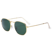 Load image into Gallery viewer, New  Luxury and Elegant Reflective Universla Sunglasses for Men and  Women Stainless Steel Frame Eyewear Mirror Hexagon Glasses With UV400 Protection

