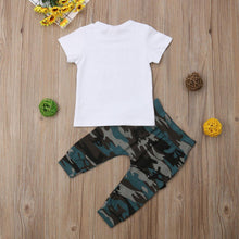 Load image into Gallery viewer, Baby Hip Hop Short Sleeve Summer Toddler Infant Like A Boss Letter Tops T-shirt  and Pants Outfits 2Pcs Ste For Boys
