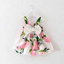 Load image into Gallery viewer, Children's Wear Dress Girls  Dresses For Party and Wedding with 100% Cotton Striped Lapel Fly Sleeves
