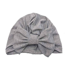 Load image into Gallery viewer, Luxury Modern Baby Headband Hat Bowknot Print Cotton Stretchy Turban Headband Infant Head Wrap Beanie Hat  For Babies and Kids

