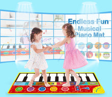 Load image into Gallery viewer, Big Size Music Piano Carpets &amp; 8 Instruments Guitar Accordion Violin Sounds  Musical Play Mat Educational Toy For Kids
