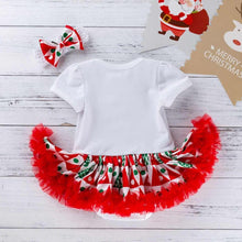 Load image into Gallery viewer, 3PCS Clothes Set Romper Dress Cottons Cartoon Deer Excellent Look  Bowknot Shoes  Outfit
