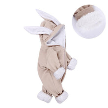 Load image into Gallery viewer, Elegant Baby Clothes Rompers Jumpsuits Newborn Cartoon Little Bee Rabbit Ears Zipper Clothes Cotton Jackets For Kids
