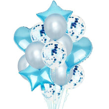 Load image into Gallery viewer, 14Pcs Multi Confetti Balloons For Happy Birthday Party Balloons In Several Luxury Variant Helium Ballons For Celebrations for Boy Girls and  Babies party
