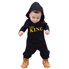 Load image into Gallery viewer, Baby Boy Letter Hoodie T-Shirt Tops and  Camo Pants Outfits In Modern New Printed Style For Kids
