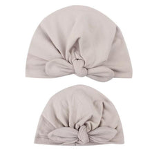 Load image into Gallery viewer, Modern Mom&amp;Baby Turban Mother Baby Hat Headbands Mom Daughter Bow Knot Caps Print Solid Parent-Child Hair Accessories
