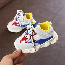 Load image into Gallery viewer, Baby Toddler Shoes New Spring Autumn Soft Bottom Patchwork Kids Sneakers Lace Up Boys Girls Sport Shoes Chaussure Enfant
