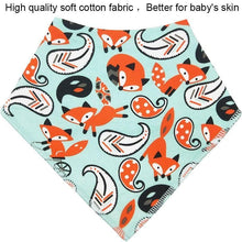 Load image into Gallery viewer, Baby Bibs Triangle scarf Cotton Cartoon Child Bandana Bib Dribble Bibs Newborn BIb for Kids
