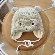 Load image into Gallery viewer, Modern Elegant Baby Boy Girl Warm Earmuffs Hat Wool Winter Ski Cap Winter Plush Cartoon Hat For Boys and Girls Kids
