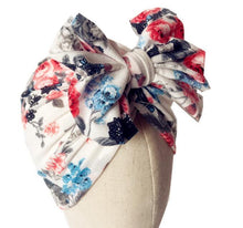 Load image into Gallery viewer, Luxury Mdoern Set 2PCS Baby and Mom Headbands Set Flower Bowknot Newborn Turban Cross-tied Mommy Headband Bow
