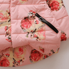 Load image into Gallery viewer, Designer Luxury Elegant New Winter Baby Outerwear Hooded Printed Cotton Padded Jacket and Coats For Babies and Girls Kids

