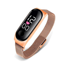 Load image into Gallery viewer, STEVVEX Men's Business Electronic Watch Simple Luxury Steel Belt Folding Buckle Sports Digital Watch For Men and woman
