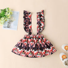 Load image into Gallery viewer, 2 Pcs  Newborn Baby Girls Clothes Set  Romper Tops Suspender Skirt Dress Thanksgiving  Winter  Outfits
