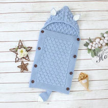 Load image into Gallery viewer, Stevvex Knitted Newborn Baby Blanket Baby Sleeping Bags Stroller Bedding Warm Swaddle Wrap
