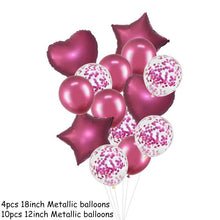 Load image into Gallery viewer, 14Pcs Multi Confetti Balloons For Happy Birthday Party Balloons In Several Luxury Variant Helium Ballons For Celebrations for Boy Girls and  Babies party
