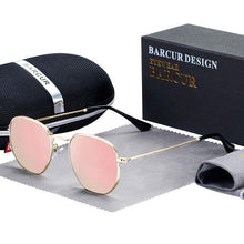 Load image into Gallery viewer, Luxury Classic Retro Reflective Sunglasses  For Man and Woman Minimalist Stainlesss Steel Frame Eyewear Sunglasses With UV400  Protection
