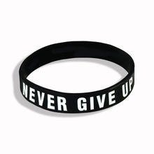 Load image into Gallery viewer, New Trend Motivation "The Road to Dreams" "Never Give Up"  Inspirational Silicone Rubber Bracelet Elastic Band  Brecelet for Women and Men In Unisex Design
