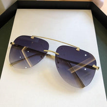 Load image into Gallery viewer, Metal Rimless Sunglasses for Men and Woman  Mirror Fashion  Trendy Pilot  Sun Glasses UV Protector Gradient Eyewear
