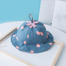 Load image into Gallery viewer, Lovely Baby Hat Soft Cotton Bucket Hat For Baby Boys and Girls Cartoon Bear Star Prints Cap Kids Fishing Hat

