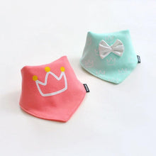 Load image into Gallery viewer, 2 Pcs Baby Bibs Bandana Cotton Double Layers Drool Bib For Boys And Girls Triangle Bibs Infant Towel
