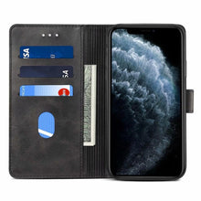 Load image into Gallery viewer, Luxury Red Leather Magnetic Flip Case For Iphone 14 12 13 11 11 Pro Max Xr Xs Max X  Wallet Cover For iphone Leather Wallet Case Card Slots Kickstand Magnetic Buckle Flip Phone Cover
