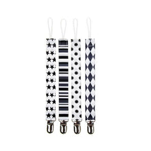 Load image into Gallery viewer, 4PCS/SET Infant Pacifier Clips Holder Clip Nursing Teether Clip Nipple Holder Baby Pacifier Clip Soother Holder for Pacifier for Kids and Baby
