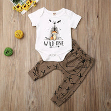 Load image into Gallery viewer, Cartoon Animals Print Short Sleeve Romper for Newborn Baby Boy/Girl Clothes In Autmn Style For Boys And Girls
