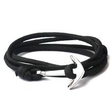 Load image into Gallery viewer, New Navy Blue Anchor Bracelet Men Friendship Anchor Bracelet Handmade Multi-layer Nylon Rope Chain Men And Women Jewelry
