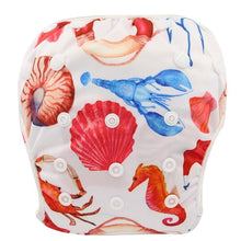 Load image into Gallery viewer, Baby Swimming  Waterproof Adjustable Reusable Washable Cloth Pool Pant Diaper Cover
