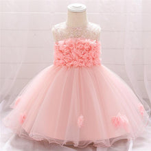 Load image into Gallery viewer, Luxury Elegant Handamde Girls Baby Dresses Lace Tulle Baptism Dresses for  Party and  Wedding Baby Clothing Dress

