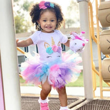 Load image into Gallery viewer, Modern Unicorn Baby Kids 1st year Girls Dress For Birthday Party Outfits Infant Princess Girls Clothes 12 Months Kids

