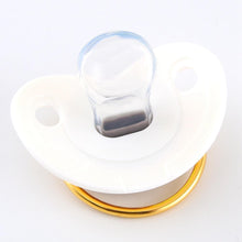 Load image into Gallery viewer, Modern Luxury Diamond Transparent Baby Pacifier Luxury Initials Letter D Bling Pacifier Rhinestone For Baby
