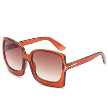 Load image into Gallery viewer, Fashion Oversized Women Square Big Frame Graduent Woman and Lady Sunglasses Brand Designer with  UV400 Protection gafas de sol mujer

