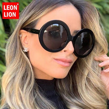 Load image into Gallery viewer, Luxury Round Oversized Big Frame Oval Vintage Elegant Woman Sunglasses  Oculos De Sol Gafas
