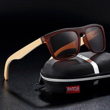 Load image into Gallery viewer, Polarized Bamboo Elegant Wood Sunglasses for Men and Women in Famous Retro Classic Style  Design With UV400 Protection

