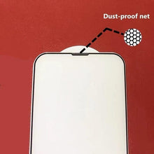 Load image into Gallery viewer, 3Pcs Dust Net Protective Glass For iPhone 13 12 11 Pro XS Max XR 12 Mini Full Cover Protector Tempered Glass on iphone 13 14 Pro  Soft Flexible Ceramic Film Screen Protector Compatible with iPhone
