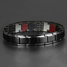 Load image into Gallery viewer, New Modern Fashion For Men Strength Therapy Bracelet Health Energy Bio Magnetic Male Gift Adjustable
