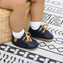 Load image into Gallery viewer, Unisex Baby Luxury Soft Leather Shoes Newborn Rubber Soft Sole First Walkers Toddler Shoes For Everyday Wear For Boys And Girls
