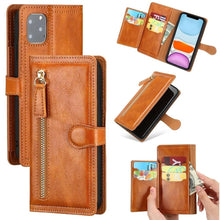 Load image into Gallery viewer, Classic Business Retro PU Flip Leather Case For Iphone 14 13 12 11 Pro Max Iphone 13 Mini X Xr Xs Card Holder Case Leather Case Magnetic Closure Magnetic Pocket Closure
