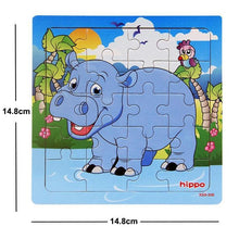 Load image into Gallery viewer, 38 Style Cartoon Wooden Puzzle Children Animal/ Vehicle Toy For  2-6 Year Baby Early Educational Toys for Kids
