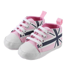 Load image into Gallery viewer, Newborn Baby Shoes Girls Boys Soft Warm Leather Prewalker Anti-slip Shoes Canvas Sports Sneakers Footwear Shoes
